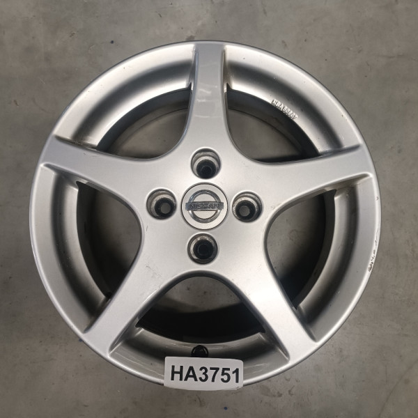 Gyári 4x100 6x15 ET50 60.1 HA3751 +TPMS NISSAN használt