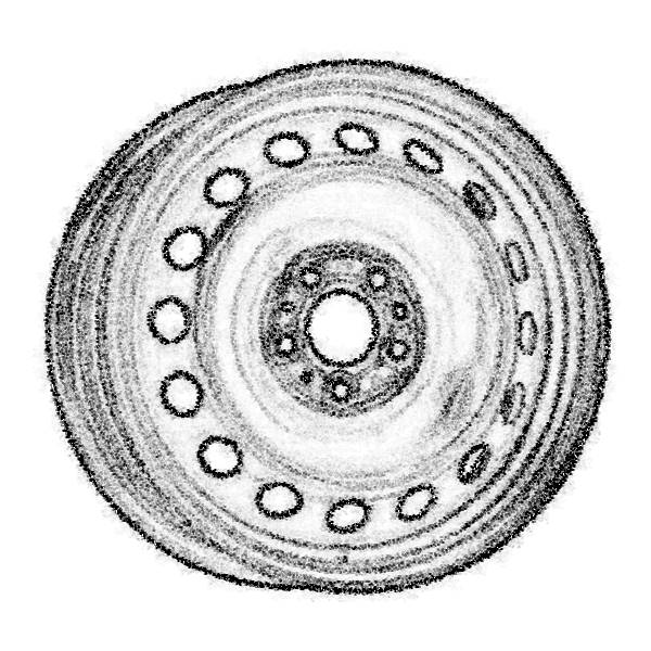 Gyári 5x114.3 6516S Nissan/Renault/Mercedes/Dacia 6x16 struktur ET38